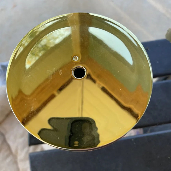 STARBUCKS COFFEE GOLD Faceted METALLIC CUP TUMBLER 24 oz Gold - Picture 2 of 4